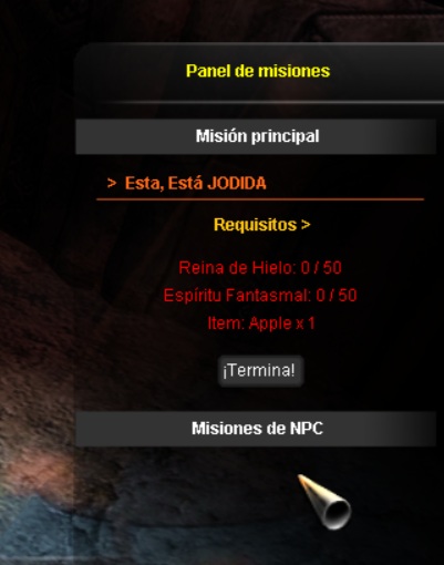 Panel de Misiones
